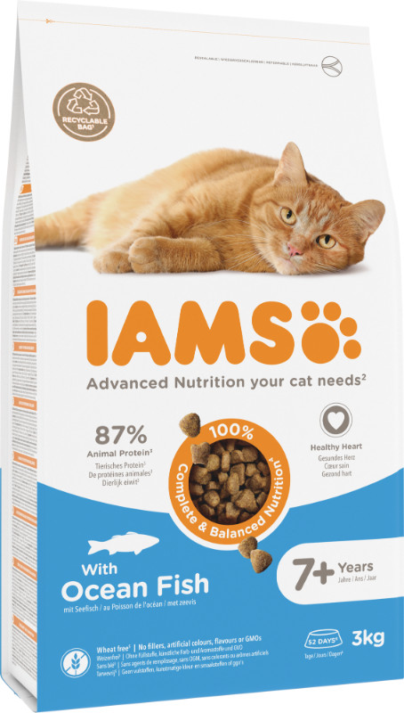 Iams For Vitality Senior Vis kattenvoer