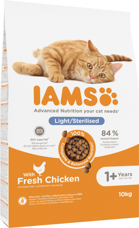 Iams For Vitality Adult Sterilised Kip kattenvoer