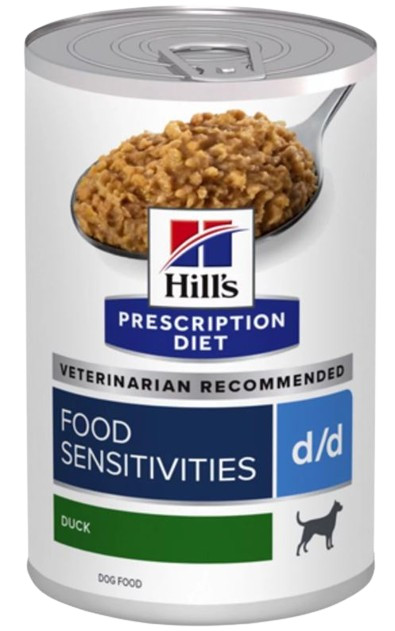 Hill's Prescription D/D Food Sensitivities met eend & rijst 370 g blik hondenvoer