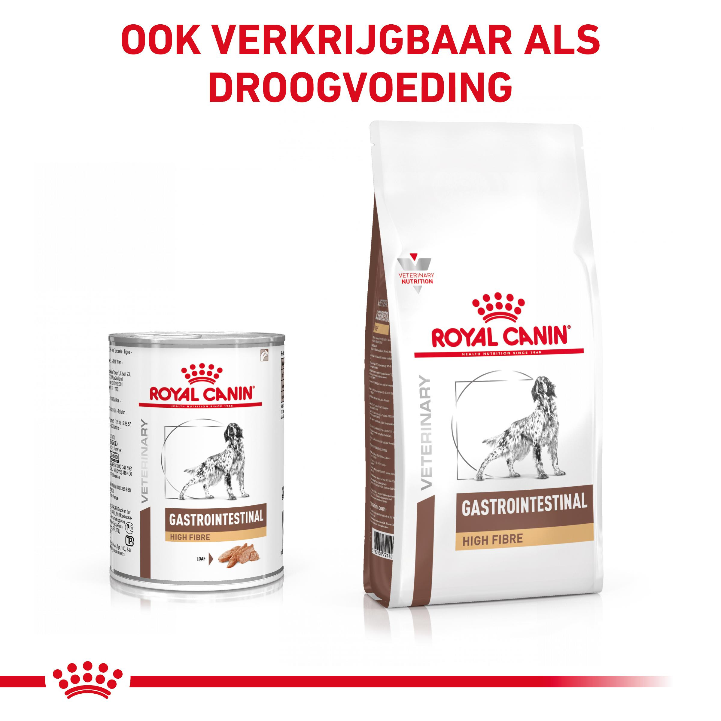 Royal Canin Veterinary Gastrointestinal High Fibre hondenvoer blik