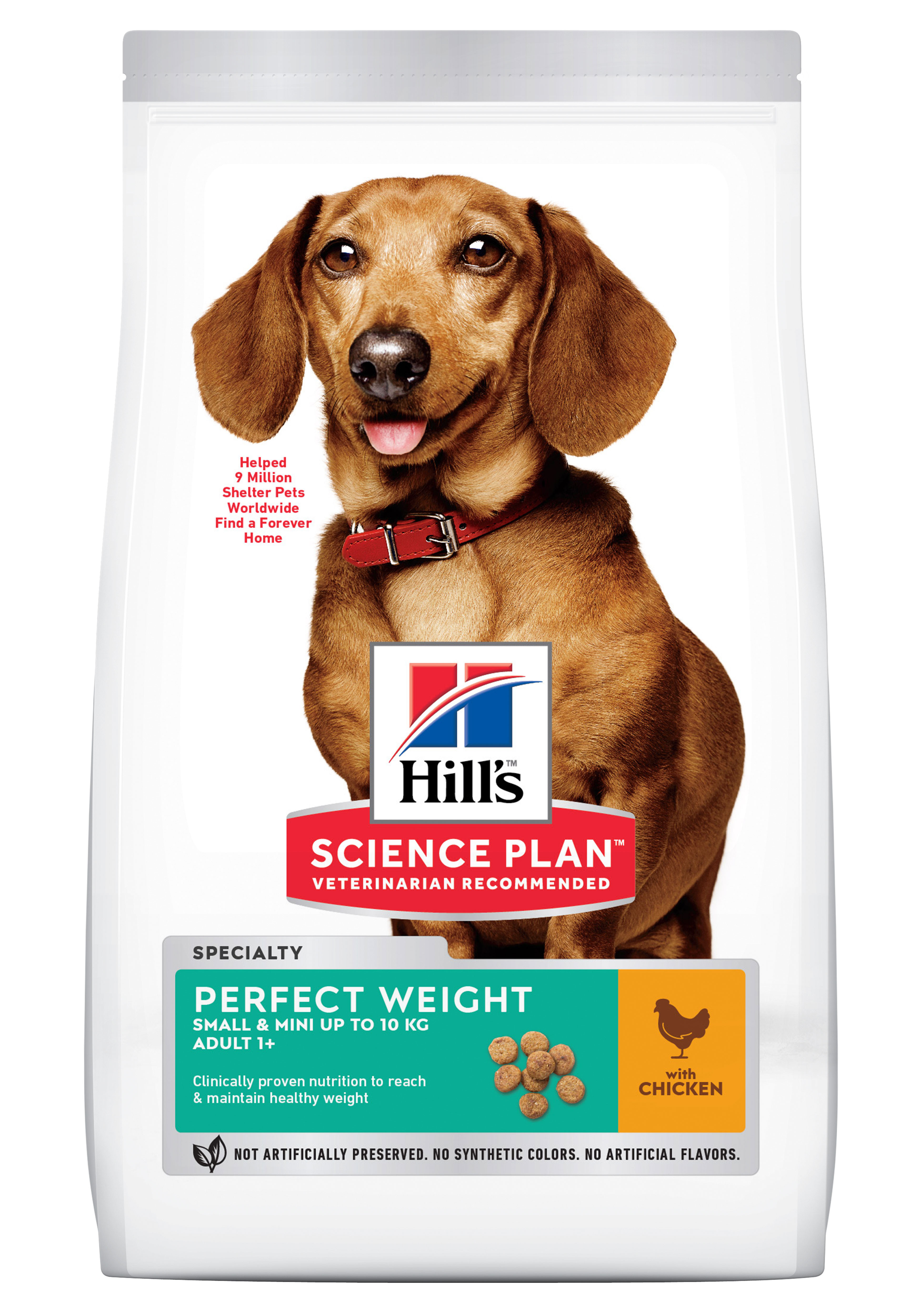 Hill's Adult Perfect Weight Small & Mini met kip hondenvoer
