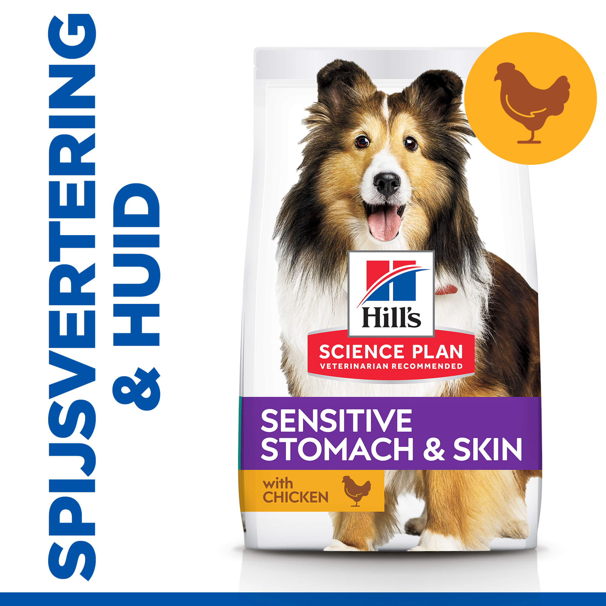 Hill's Adult Sensitive Stomach & Skin Kip hondenvoer