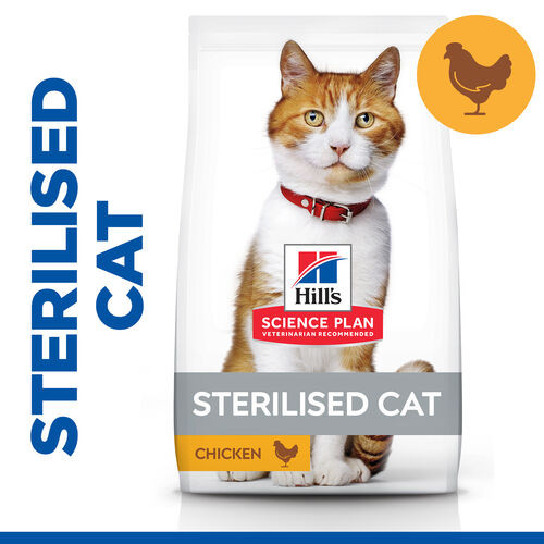 Hill's Young Adult Sterilised Huhn Katzenfutter 