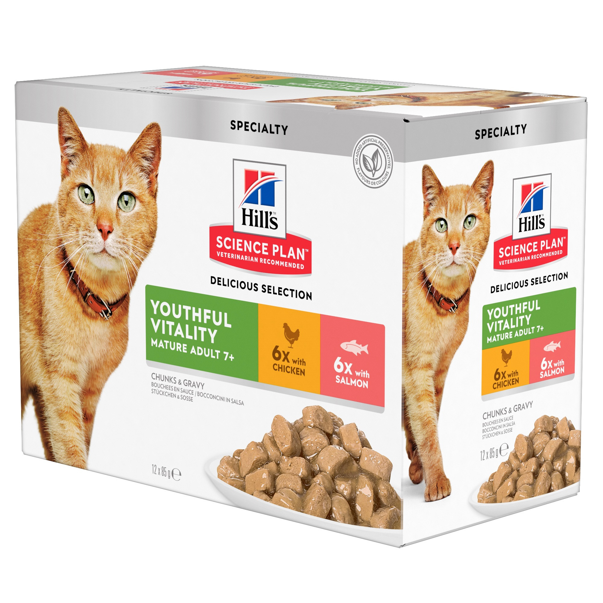 Hill's Pouch Mature Adult Youthful Vitality kattenvoer