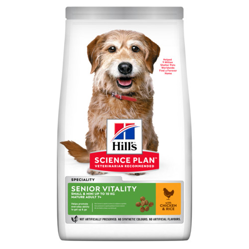Hill's Mature Adult Senior Vitality Small & Mini met kip hondenvoer