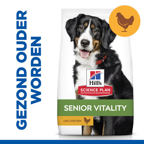 Hill's Adult 7+ Youthful Vitality Large Breed Kip hond