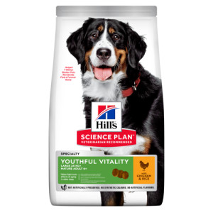 Hill's Adult 7+ Youthful Vitality Large Breed Kip hond