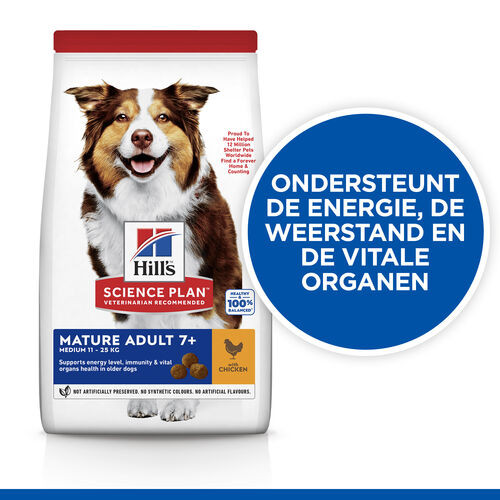 Hill's Mature Adult 7+ Active Longevity Medium Huhn Hundefutter 