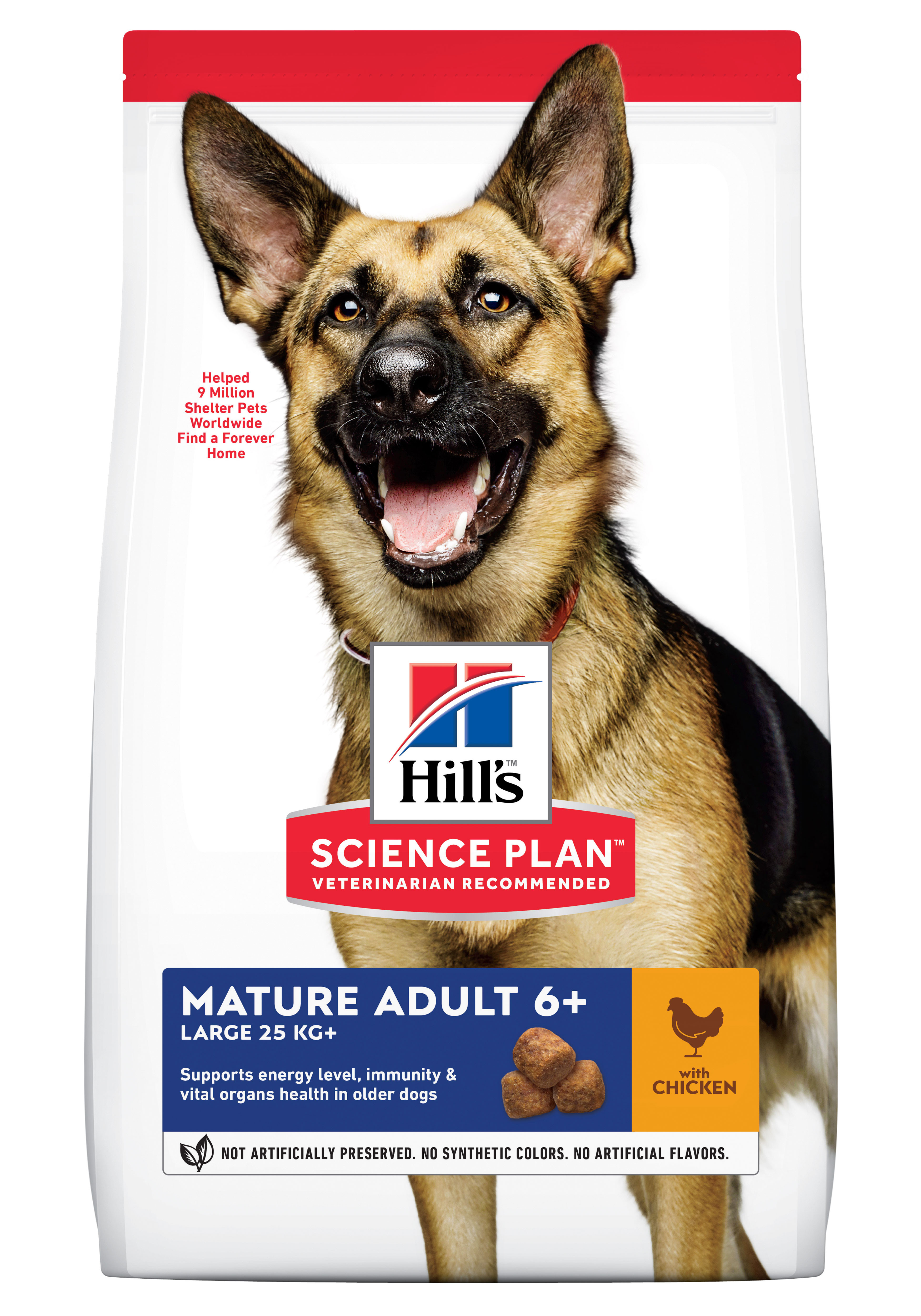 Hill's Mature Adult 5+ Active Longevity Large Breed Huhn Hundefutter 