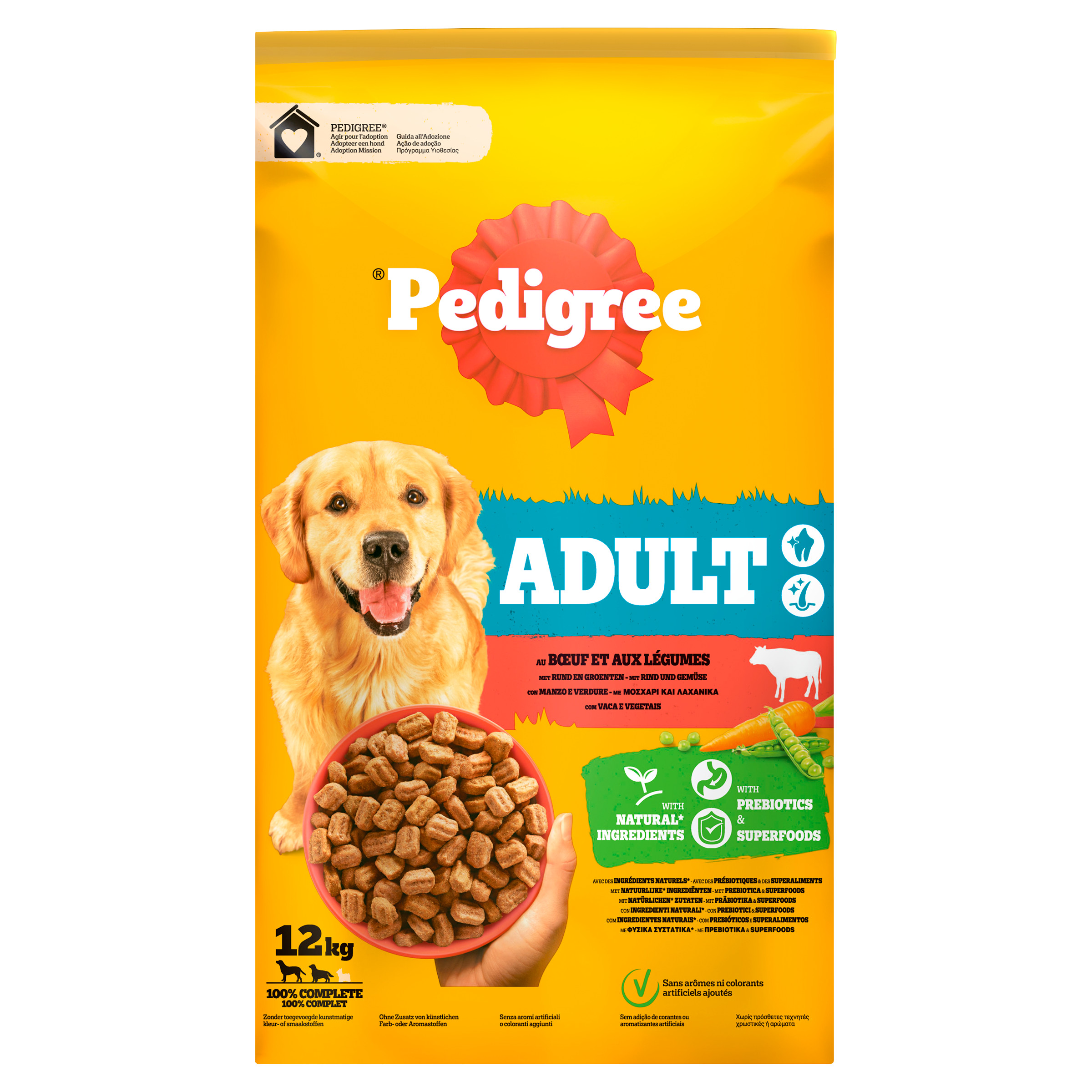 Pedigree Adult met rund & groenten hondenvoer