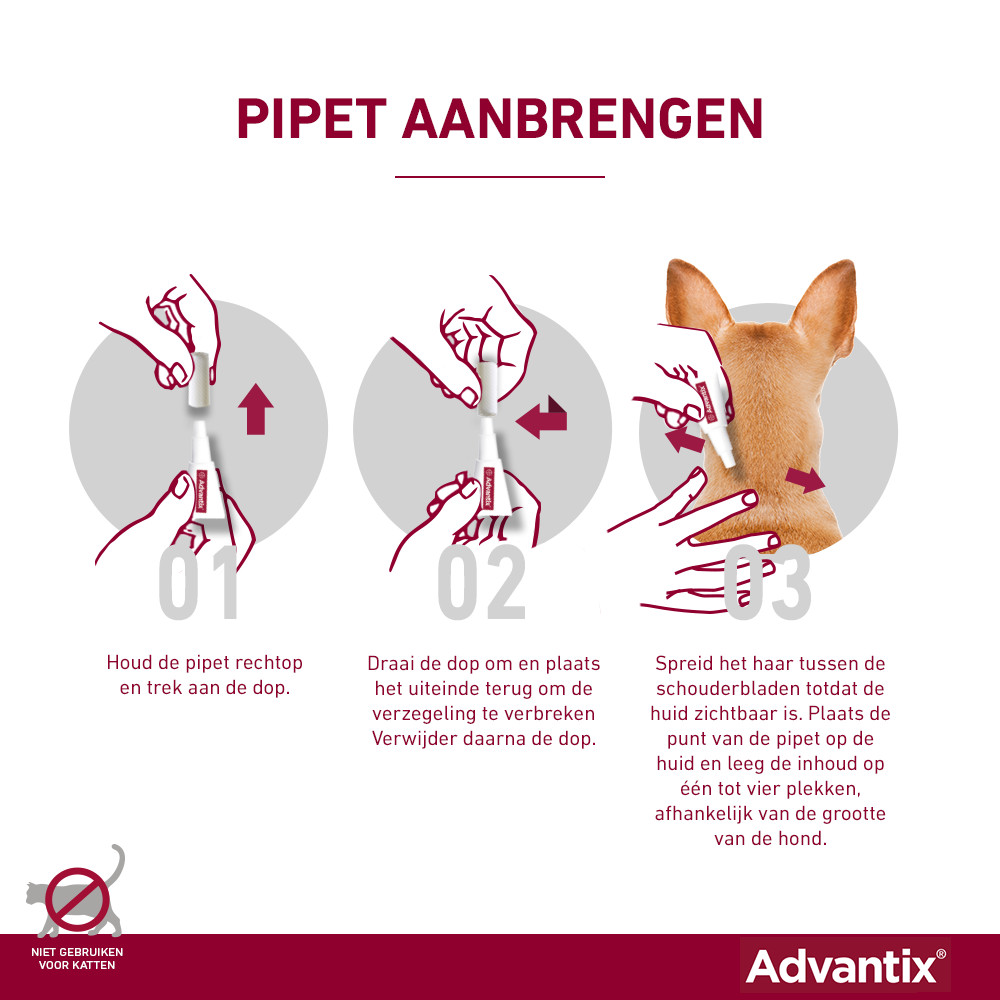 Advantix 100/500 voor honden van 4 tot 10 kg