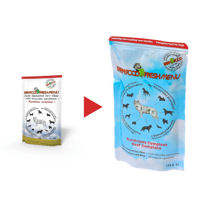 Farm Food Fresh Menu rundvlees natvoer hond (zakjes 125 g)