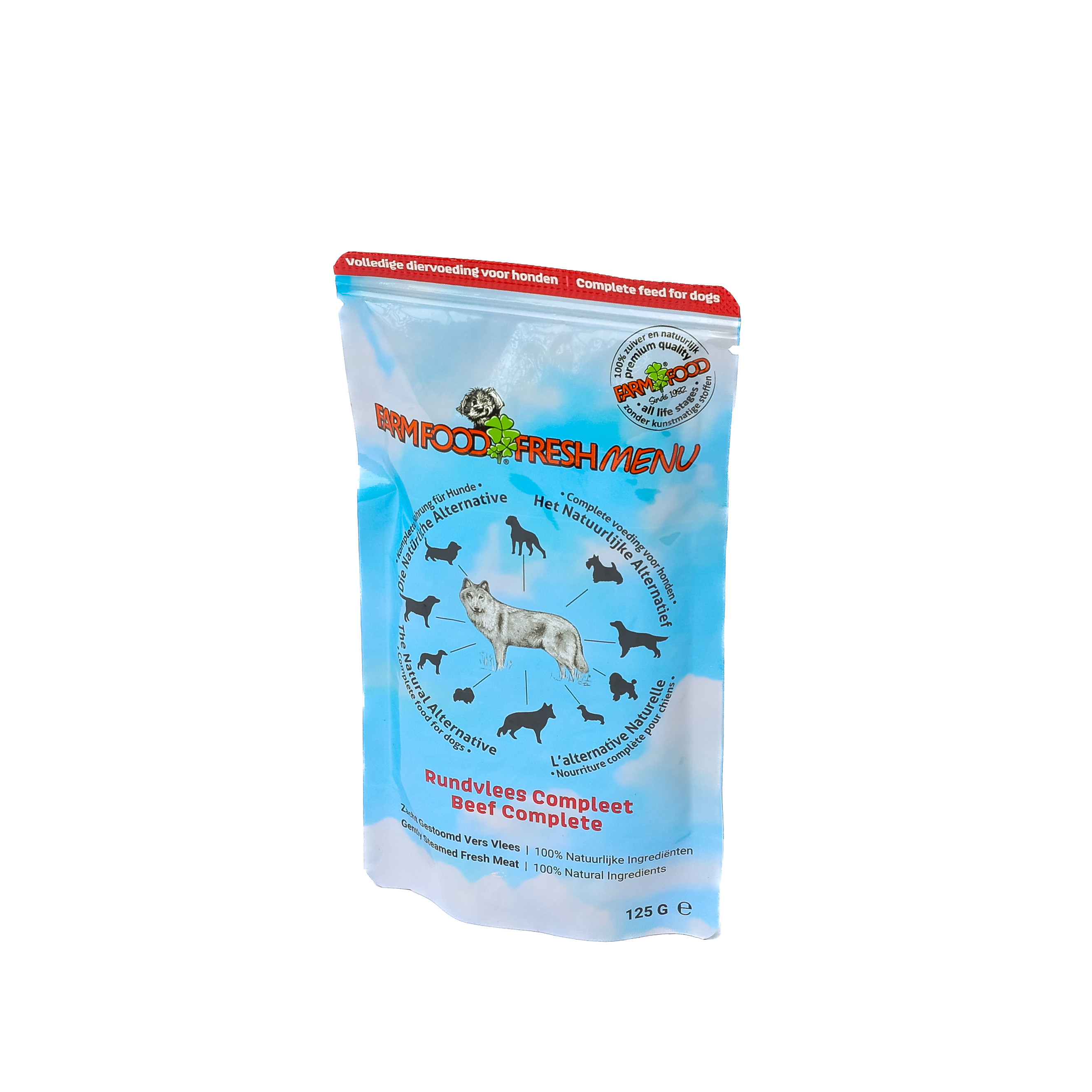Farm Food Fresh Menu rundvlees natvoer hond (zakjes 125 g)