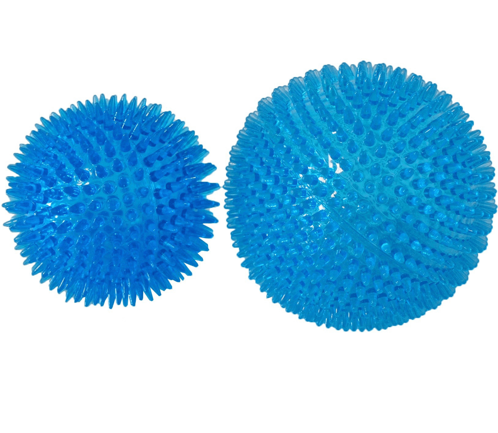 Drijvende bal met stekels blauw hondenspeeltje