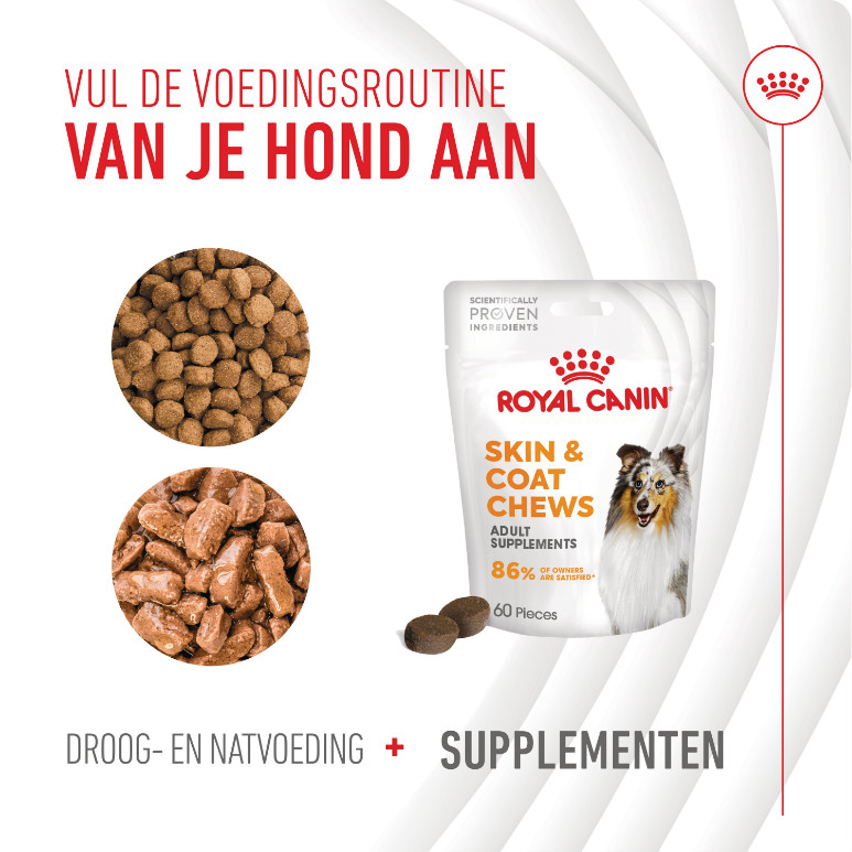 Royal Canin Skin & Coat Chews voedingssupplement hond