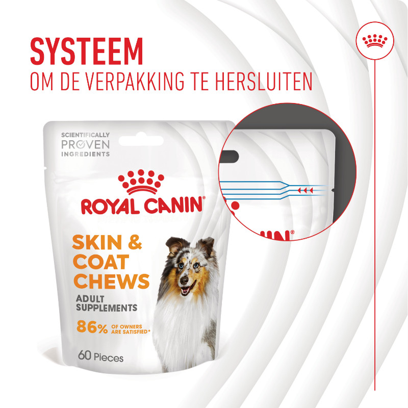 Royal Canin Skin & Coat Chews voedingssupplement hond