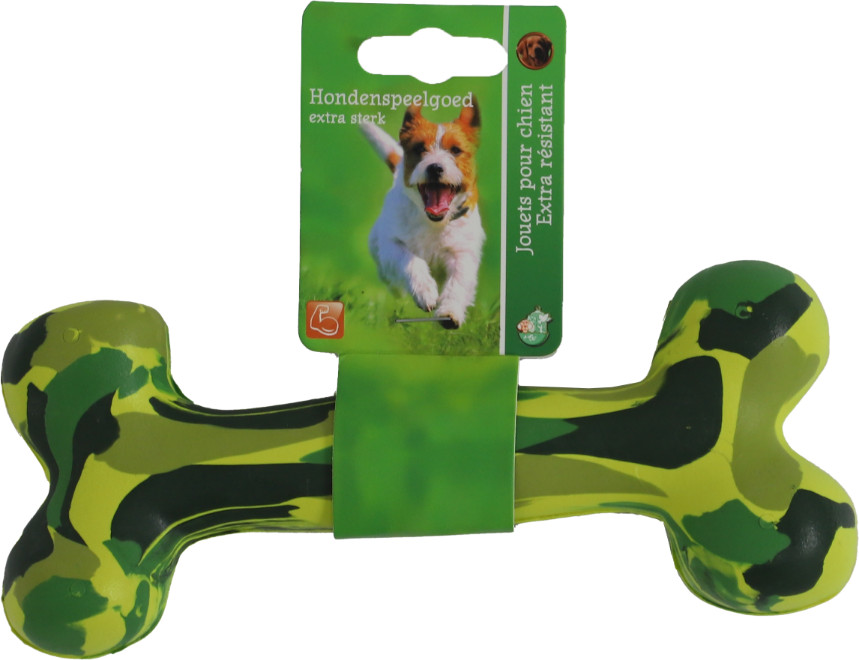 Massief rubber kauwbot voor de hond (19 cm)