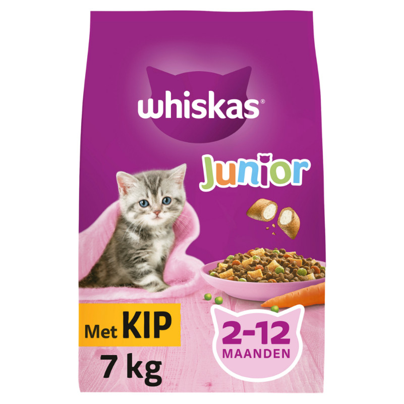 Whiskas Junior met kip kittenvoer