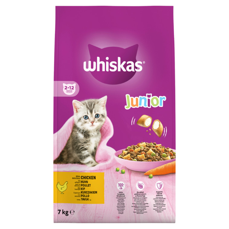 Whiskas Junior met kip kittenvoer