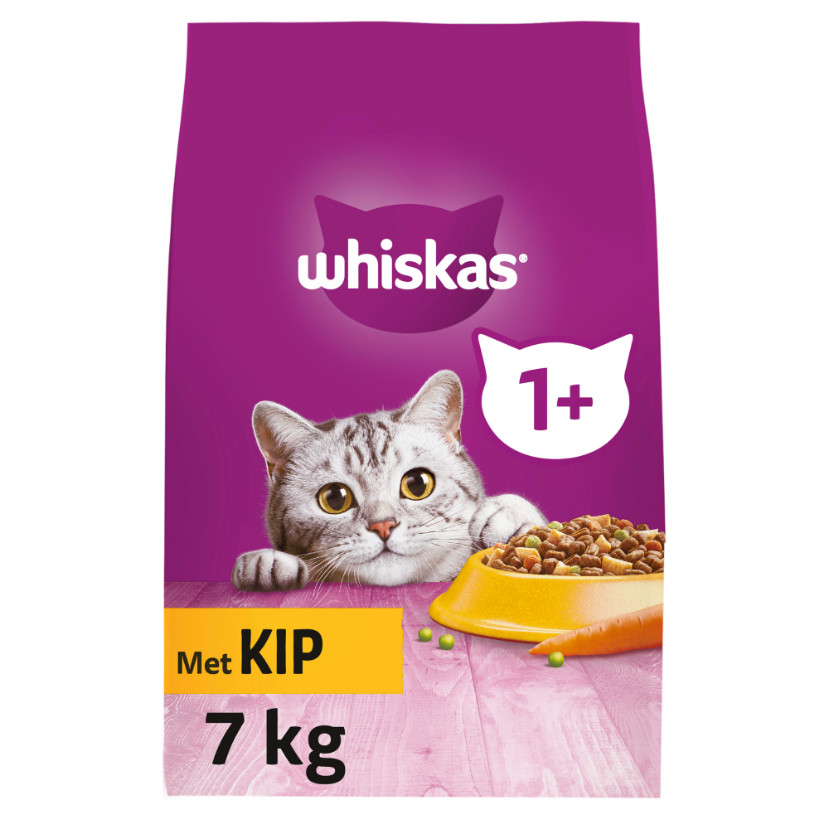Whiskas Adult 1+ met kip kattenvoer