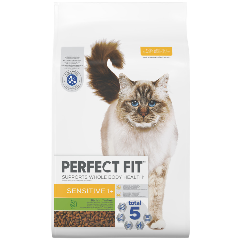 Perfect Fit Sensitive Adult 1+ met kalkoen kattenvoer