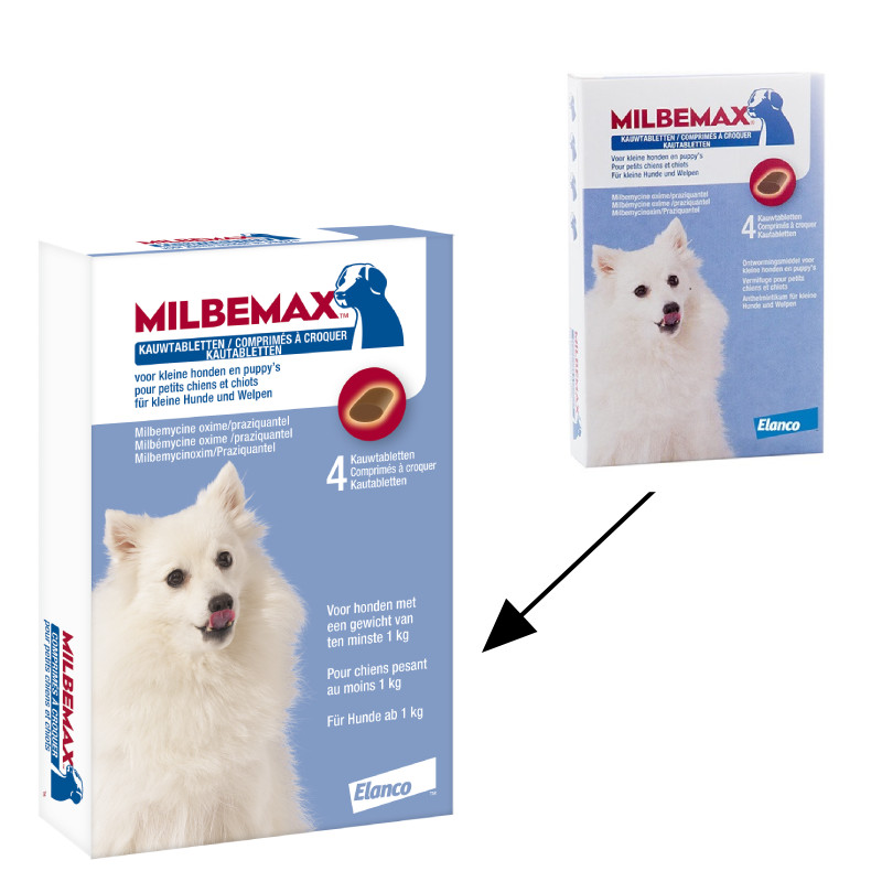 Milbemax Kauwtabletten kleine honden en puppies