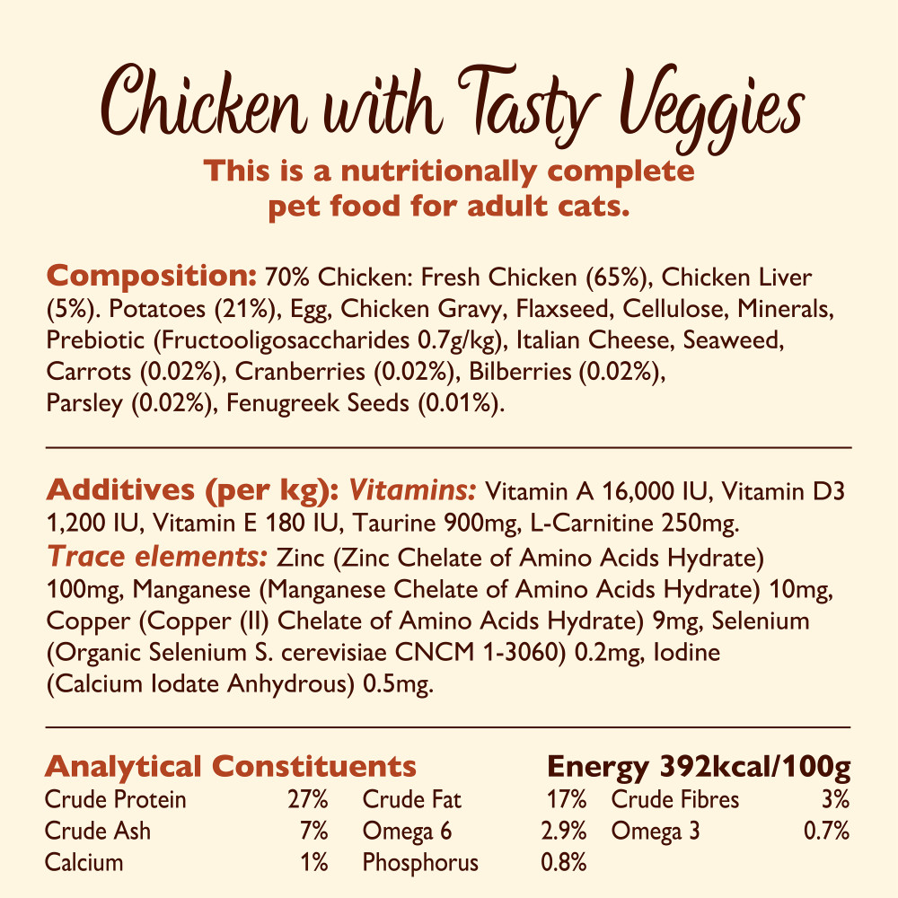 Lily's Kitchen Adult kip met groenten kattenvoer Lily's Kitchen Adult kip met groenten kattenvoer