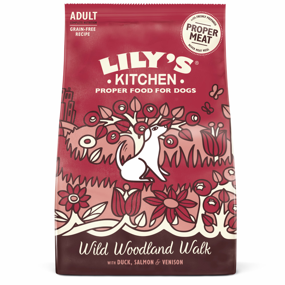 Lily's Kitchen Adult Wild Woodland Walk met eend, zalm en hert hondenvoer Lily's Kitchen Adult Wild Woodland Walk met eend, zalm en hert hondenvoer
