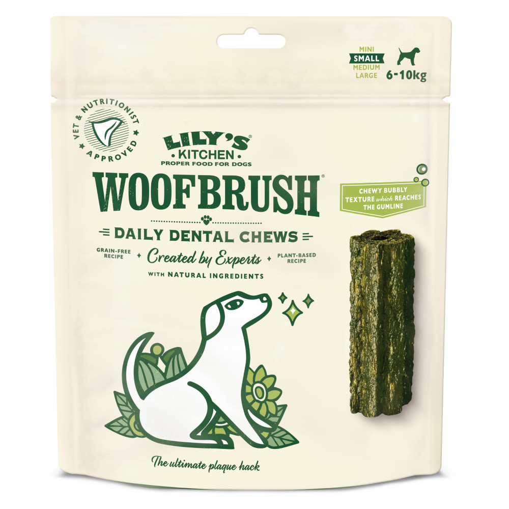Lily's Kitchen Woofbrush Dental kauwsticks hondensnacks Lily's Kitchen Woofbrush Dental kauwsticks hondensnacks