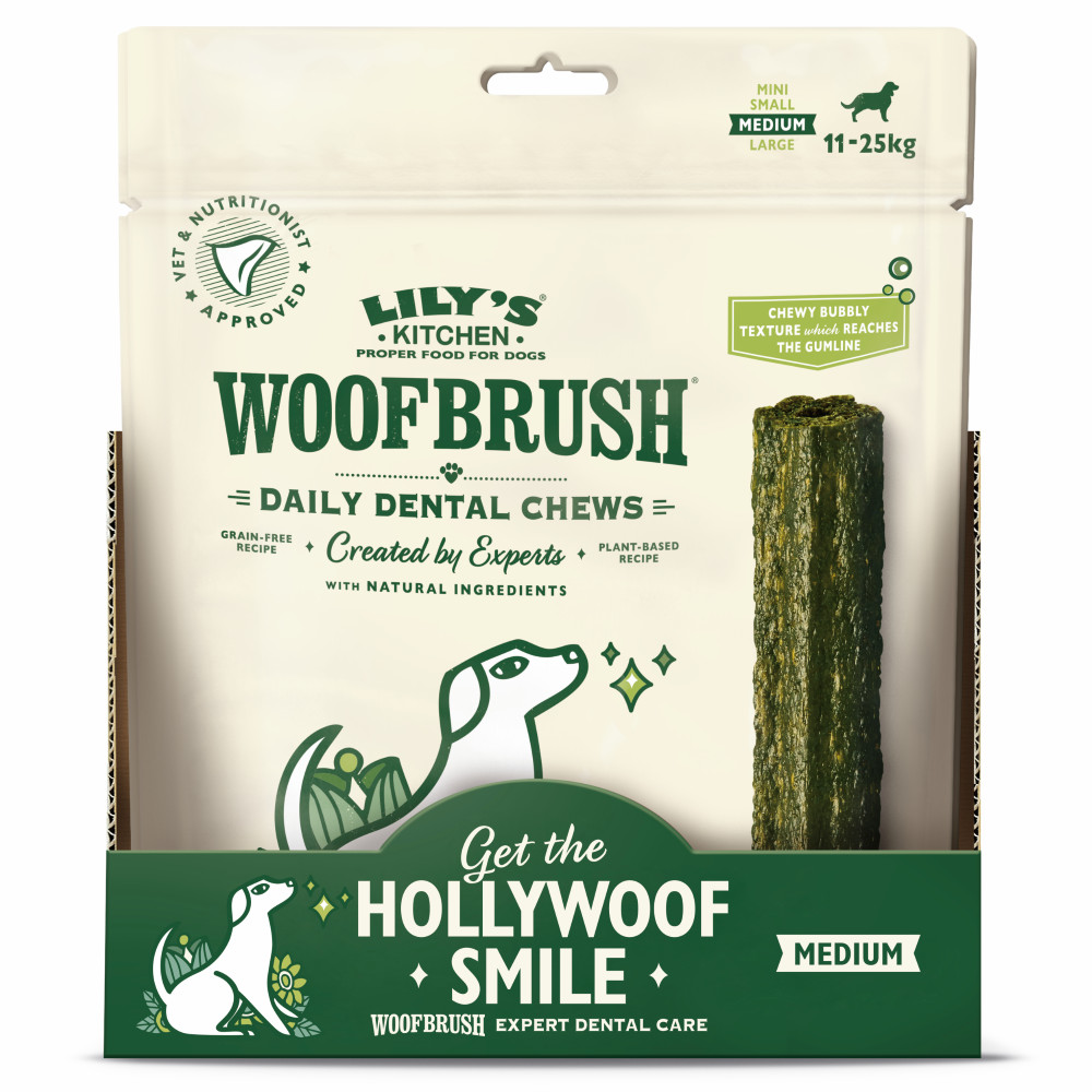 Lily's Kitchen Woofbrush Dental kauwsticks hondensnacks Lily's Kitchen Woofbrush Dental kauwsticks hondensnacks