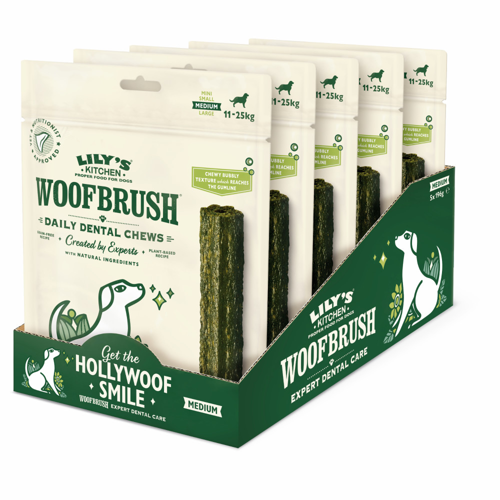 Lily's Kitchen Woofbrush Dental kauwsticks hondensnacks Lily's Kitchen Woofbrush Dental kauwsticks hondensnacks