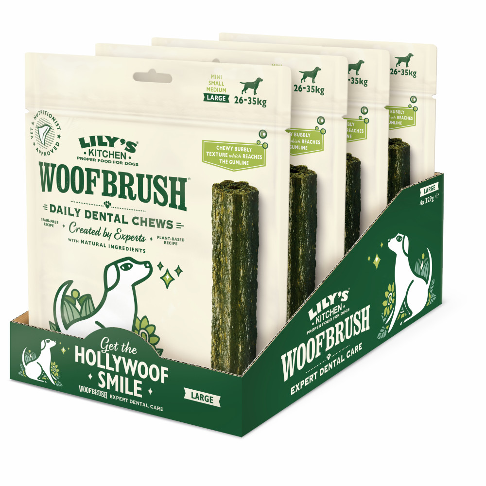 Lily's Kitchen Woofbrush Dental kauwsticks hondensnacks Lily's Kitchen Woofbrush Dental kauwsticks hondensnacks