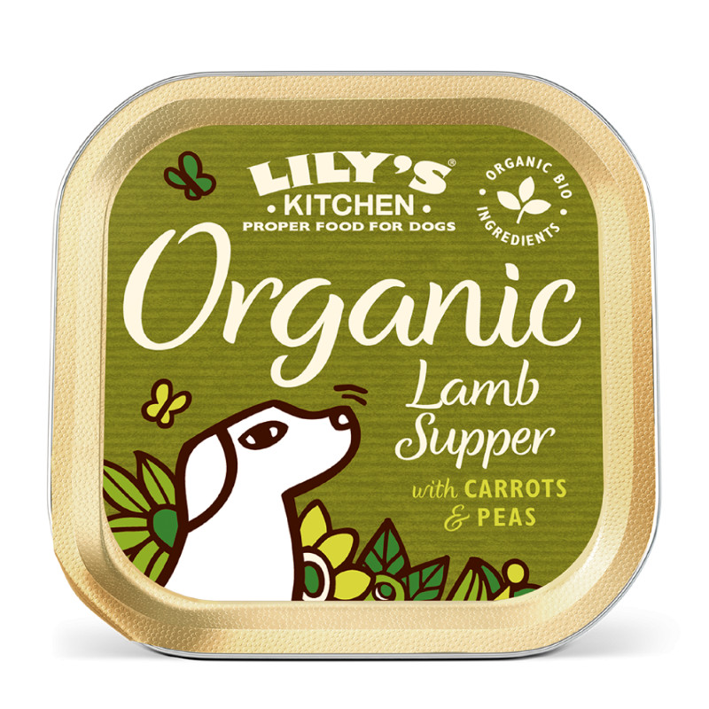 Lily's Kitchen Organic Supper lam paté natvoer hond Lily's Kitchen Organic Supper lam paté natvoer hond