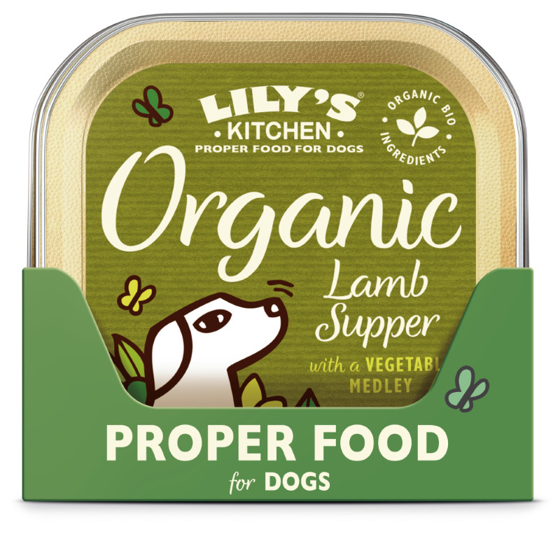 Lily's Kitchen Organic Supper lam paté natvoer hond Lily's Kitchen Organic Supper lam paté natvoer hond