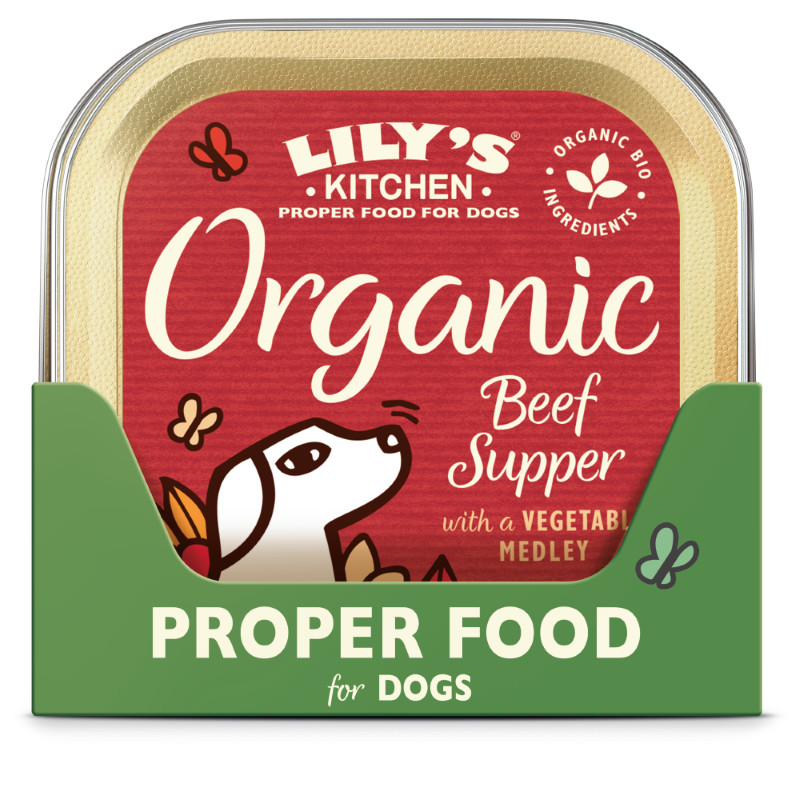 Lily's Kitchen Organic Supper rund paté natvoer hond Lily's Kitchen Organic Supper rund paté natvoer hond