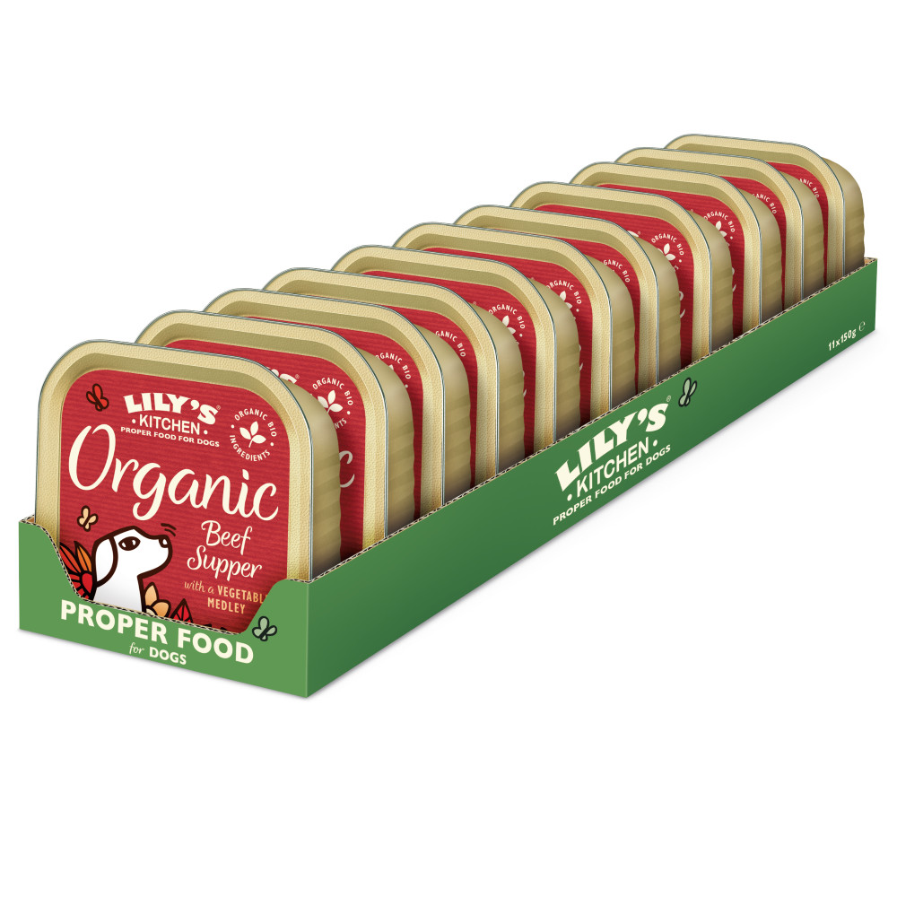Lily's Kitchen Organic Supper rund paté natvoer hond Lily's Kitchen Organic Supper rund paté natvoer hond