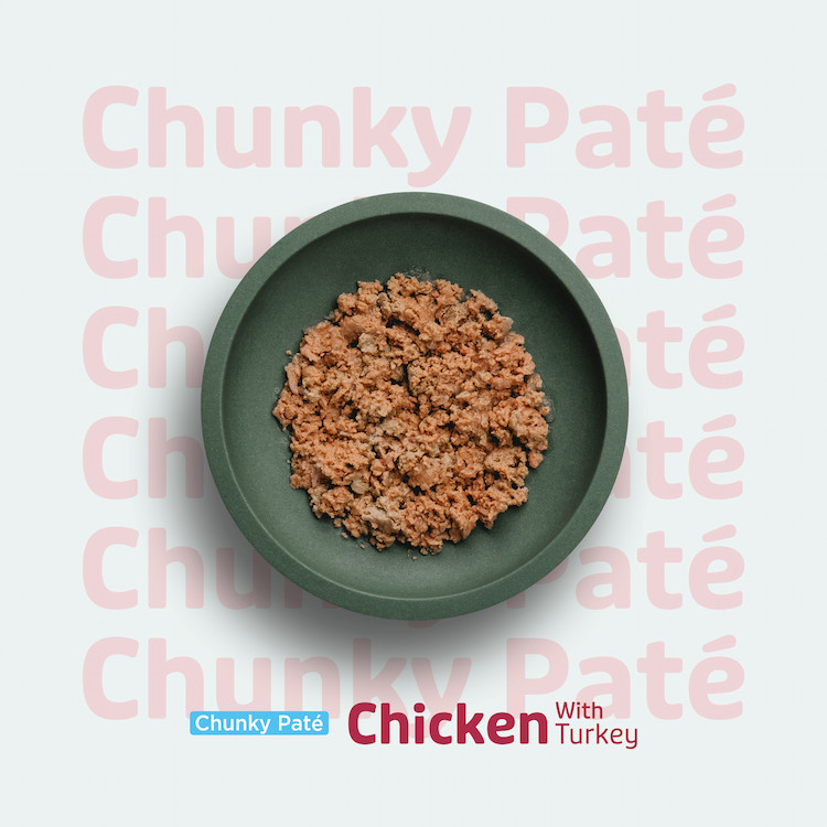 Prins Chunky Paté Adult kip met kalkoen natvoer kat
