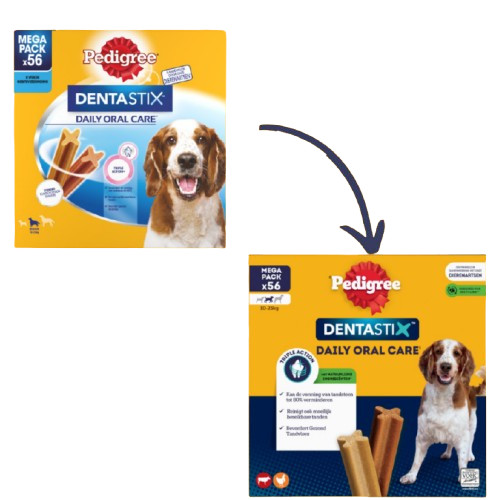 Pedigree Dentastix Medium hondensnack 10 tot 25 kg