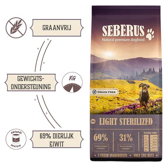 Seberus Sterilised / Light hondenvoer