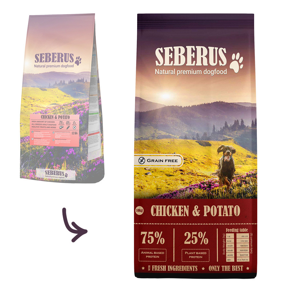 Seberus Chicken & Potato - natuurlijk graanvrij hondenvoer