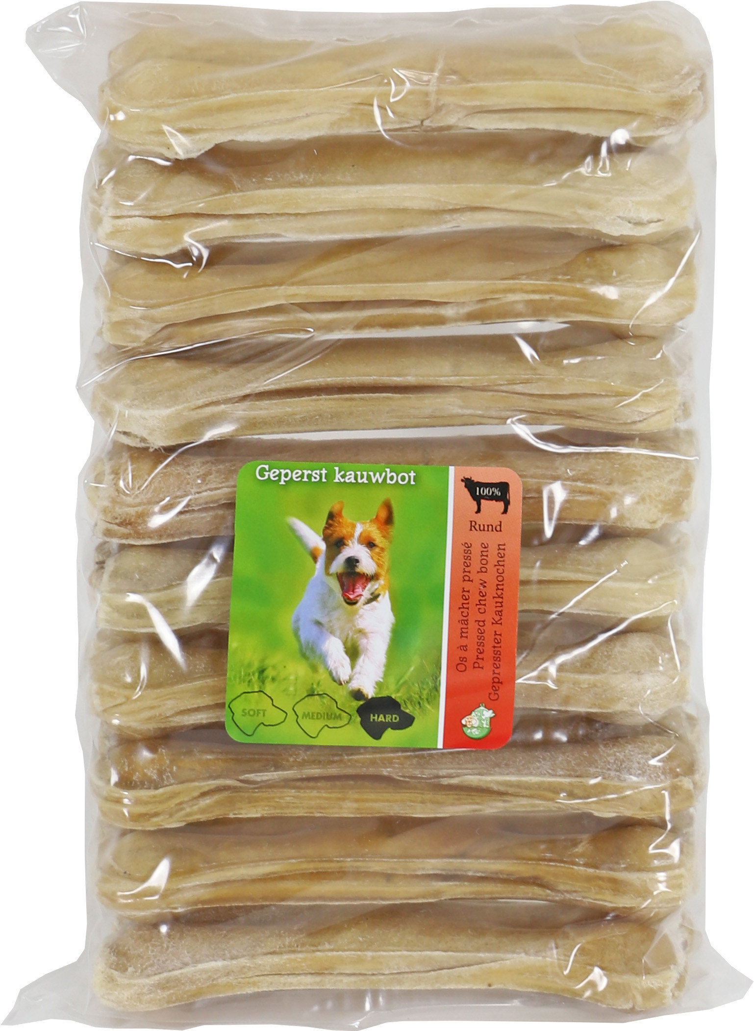 Buffelhuidbot Geperst voor honden (13 cm)