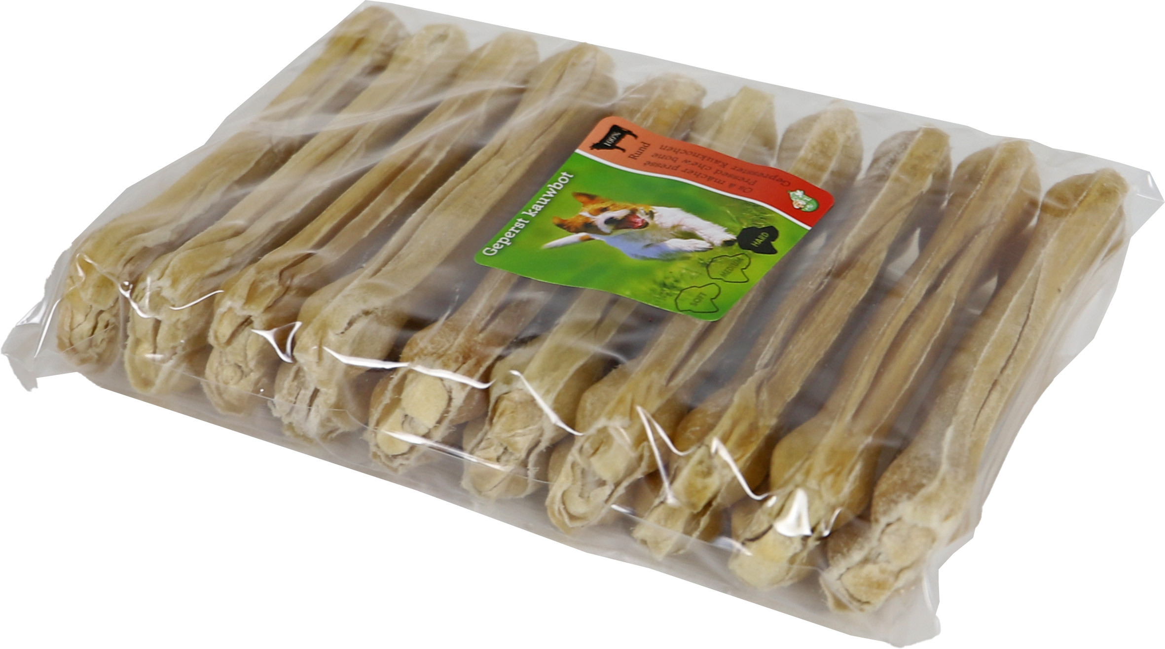 Buffelhuidbot Geperst voor honden (13 cm)