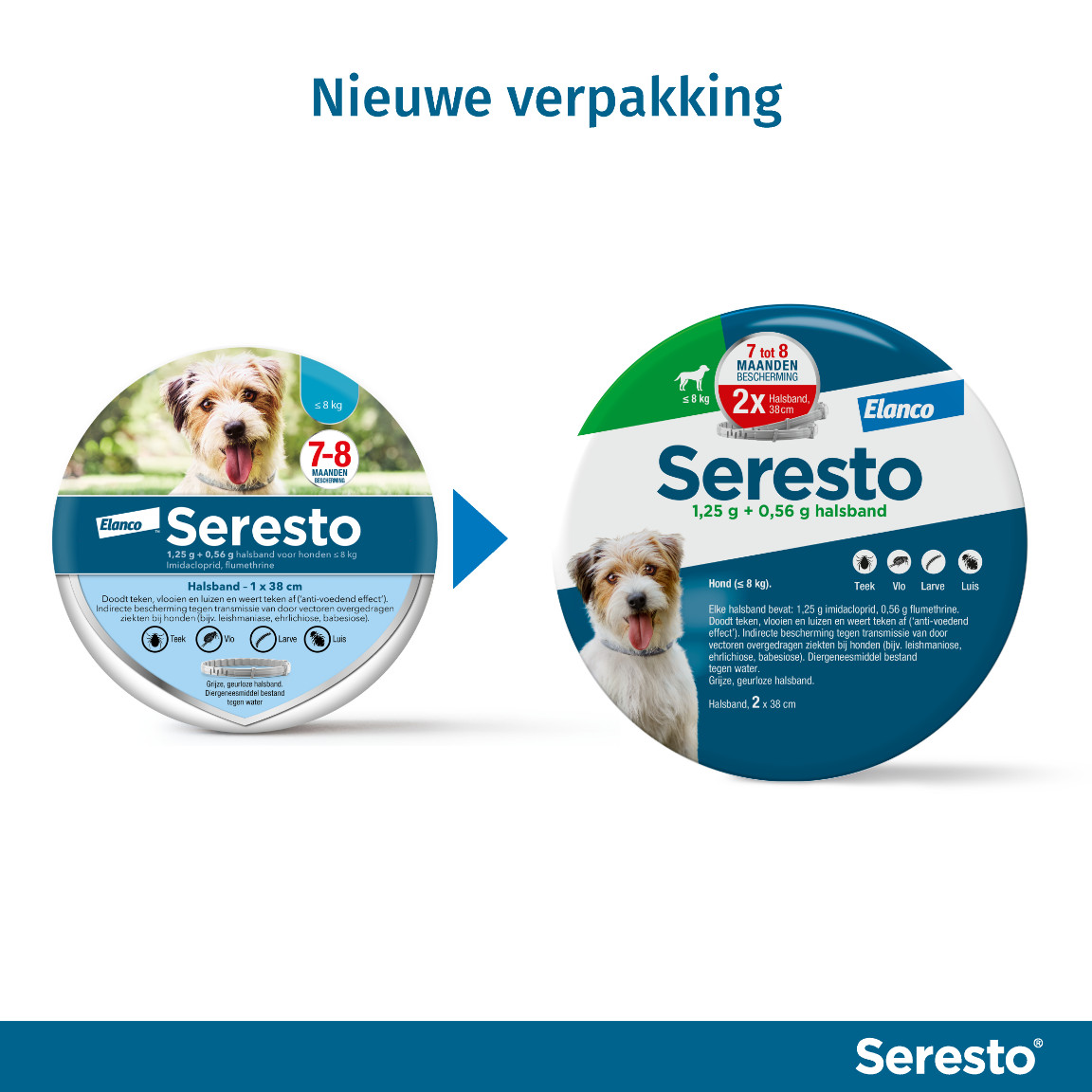 Seresto Halsband voor kleine honden