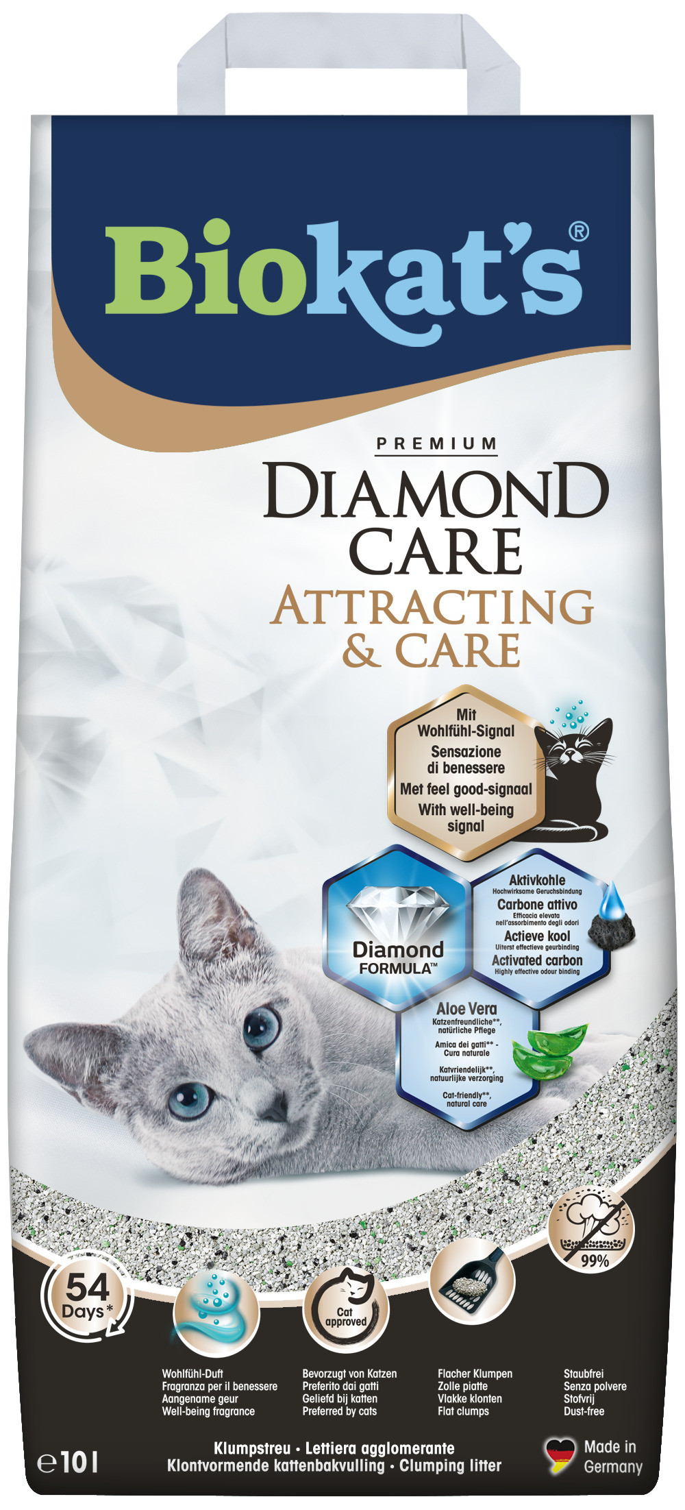 Biokat‘s Diamond Care Attracting & Care kattenbakvulling