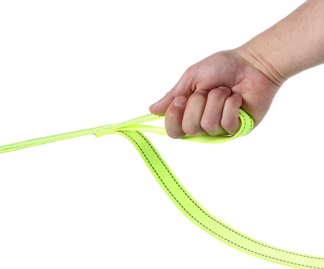 Jogginglijn met heupriem Stoffel fluo geel (118 cm/80-140 cm)