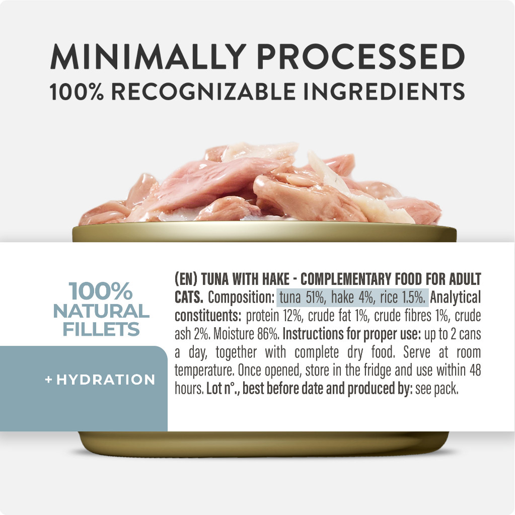 Schesir tonijn met heek (jelly) natvoer kat (blikjes 85 g)