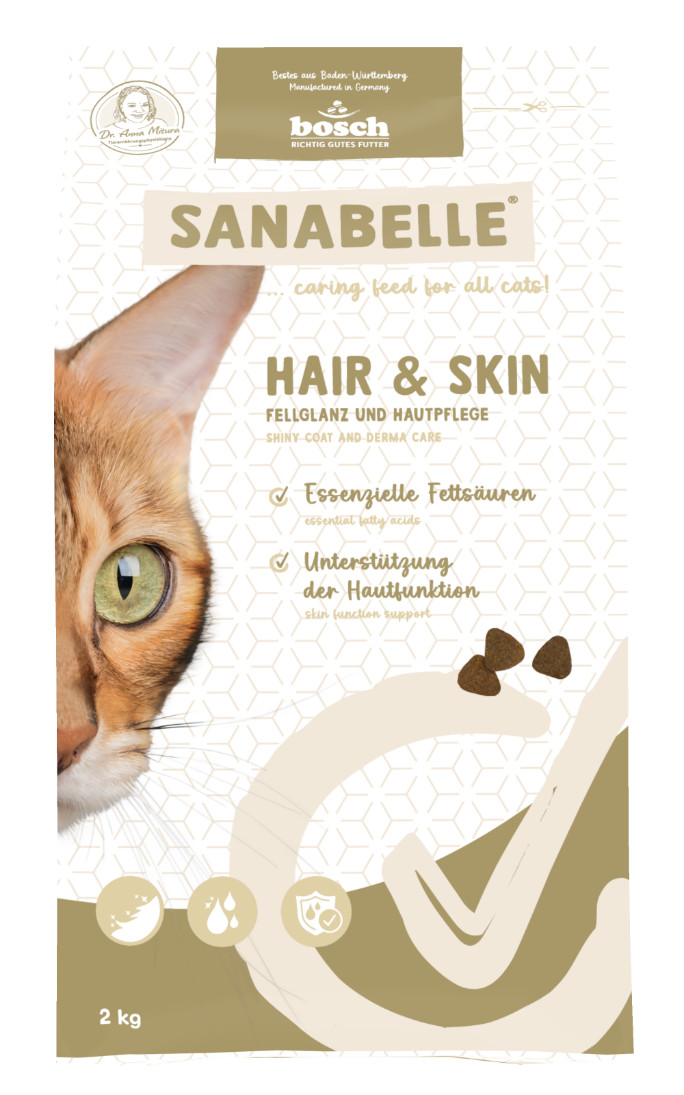 Sanabelle High Premium Hair & Skin kattenvoer