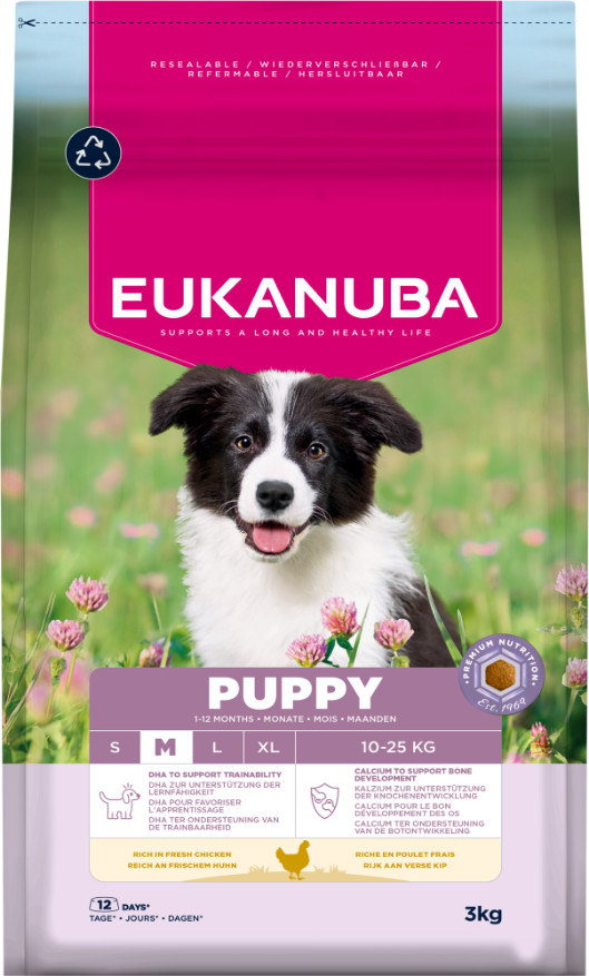 Eukanuba Growing Puppy Medium Breed kip hondenvoer