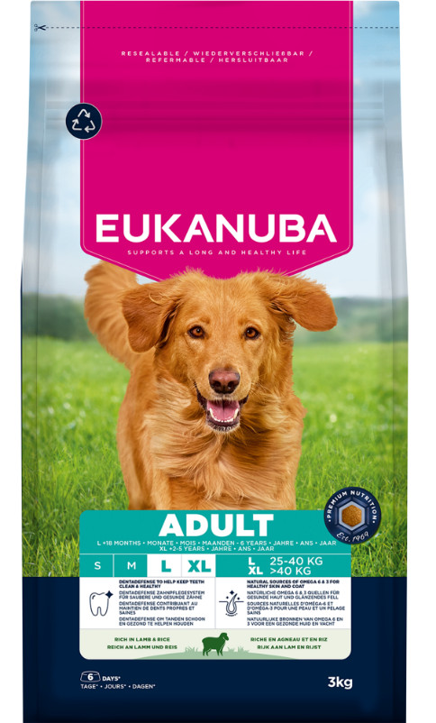 Eukanuba Adult Large met lam en rijst hondenvoer