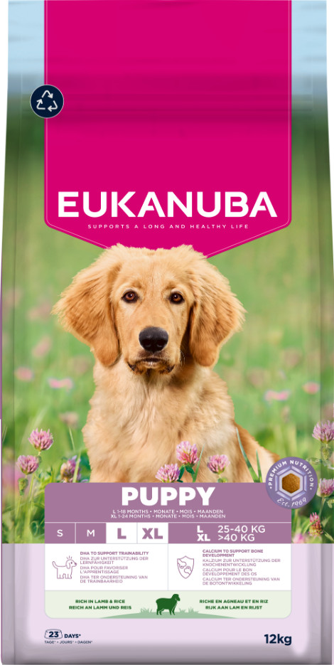 Eukanuba Puppy Large Lam & Rijst hondenvoer